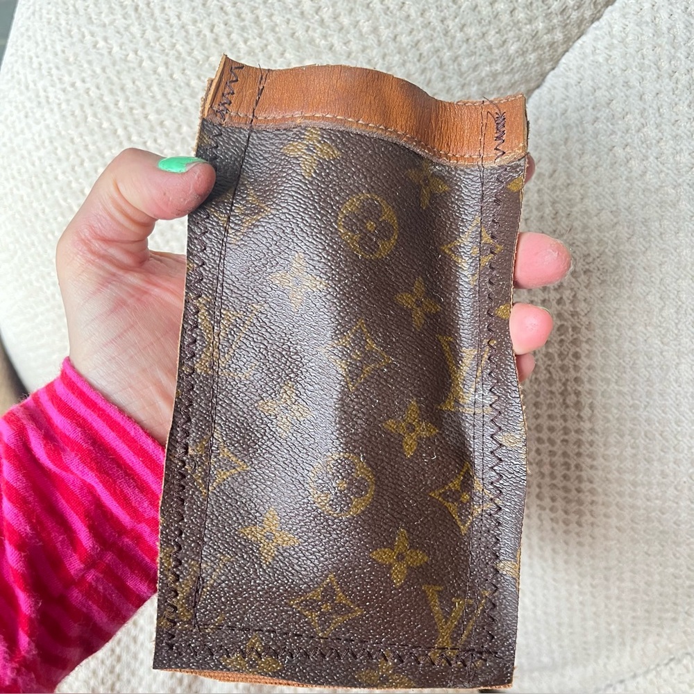 Brown Monogram Leather Sleeve For Sunglasses